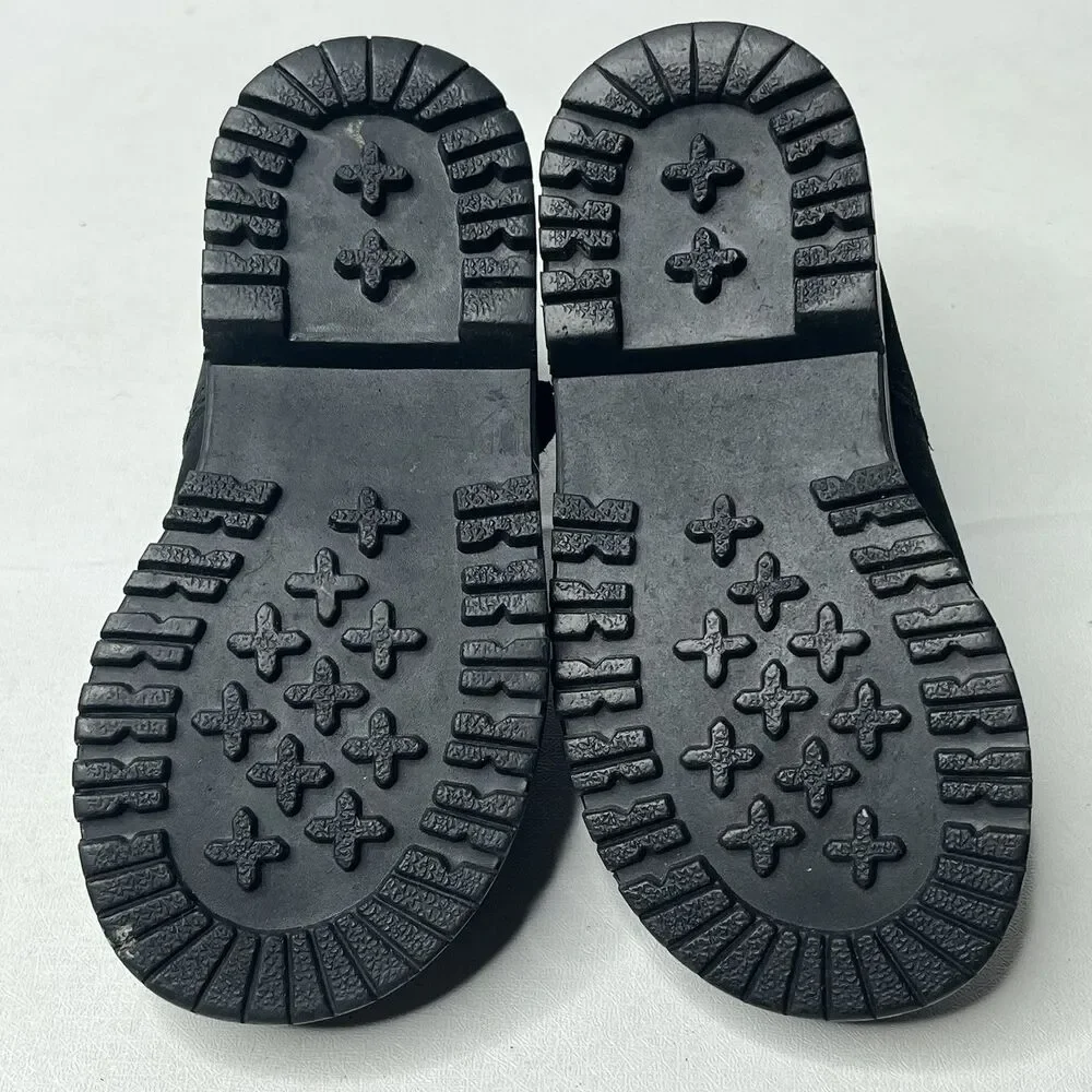 Cherokee Black Suede Mary Janes Shoes  Little Girls Size 6
